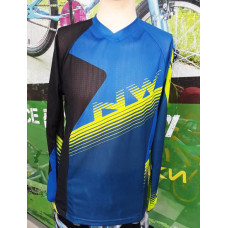 Велоджерсі Northwave Drop L Jersey/LS на довгий рукав синій/чорний
