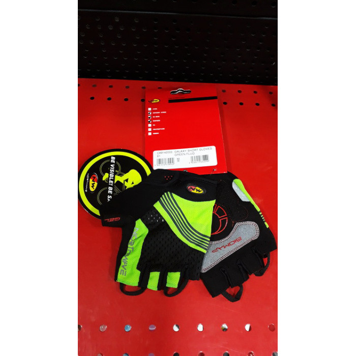 Рукавиці Northwave Galaxy Short green Fluo р-р М чорний/зелений 89142003-M