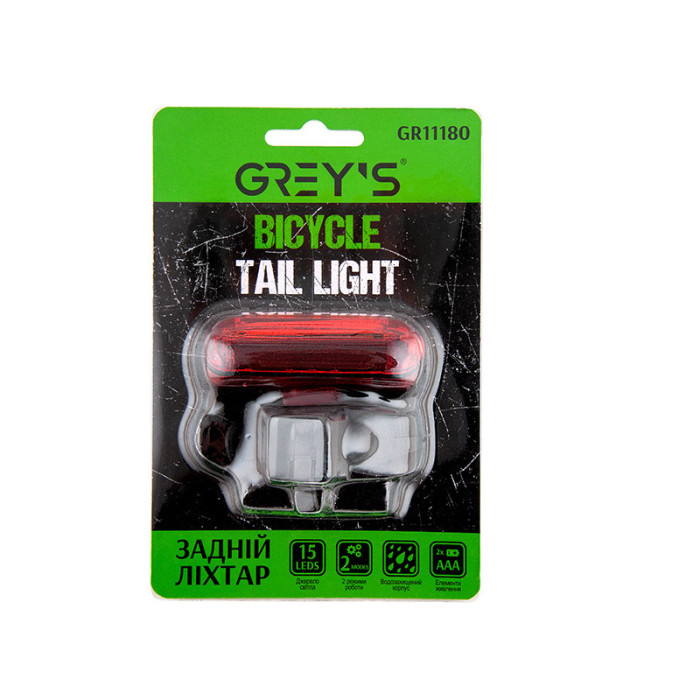 Велосипедна мигалка Greys GR11180 LED 2 реж. роботи