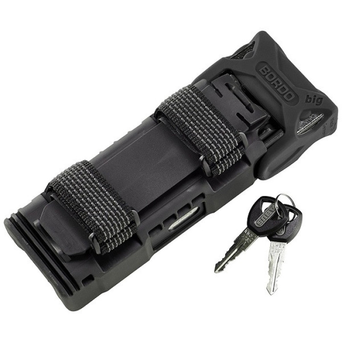 Велозамок Abus Bordo 6000K/120 BK SH folding сегментний чорний 620911