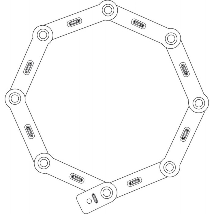 Велозамок Abus Bordo 6000K/120 BK SH folding сегментний чорний 620911