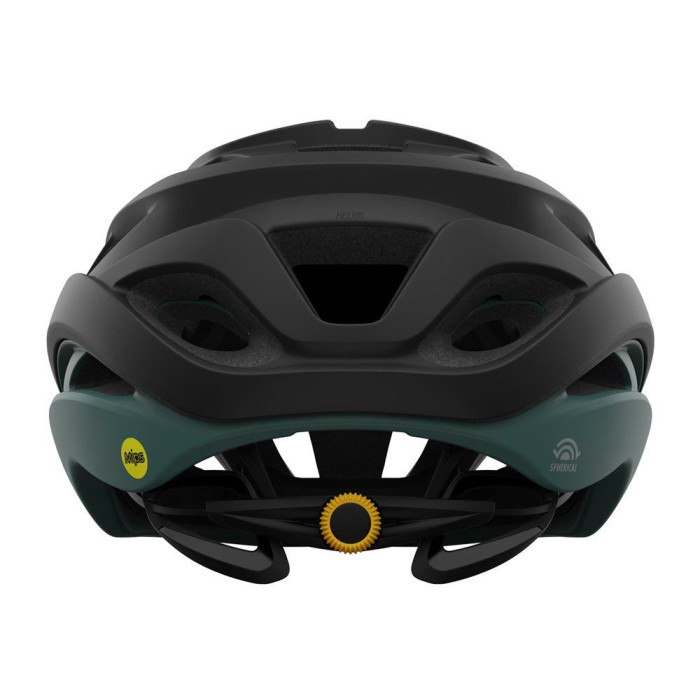 Велошолом Giro Helios Spherical Mips S (51-55см) матовий Чорний/зелений Art 7129161