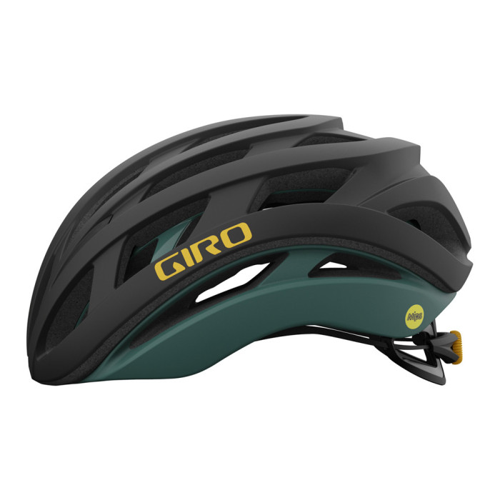 Велошолом Giro Helios Spherical Mips S (51-55см) матовий Чорний/зелений Art 7129161