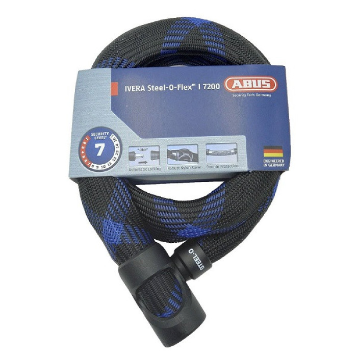 Велозамок Abus 7200 Ivera Steel-O-Flex 110мм 551383