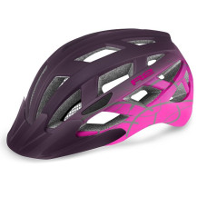 Велошолом R2 Lumen M (55-59cm) фіолетовий/рожевий Art ATH18N/M