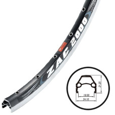 Обід 28" Weinmann ZAC-2000 32H з проточкою чорний
